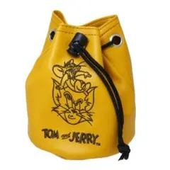 Brand new Tom and Jerry drawstring pouch, Marushin golf ball case