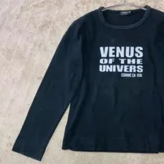 子供服 コムサイズ 長袖Tシャツ 120～130 ブラック 宇宙プリント