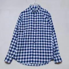 ユニクロ ギンガム チェック シャツ 長袖 M