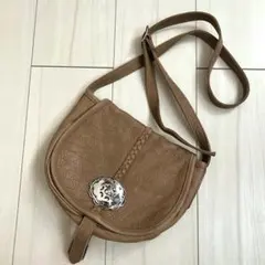 TRES （トレ）ブラウン スタッズ ショルダーバッグ ヴィンテージ 古着