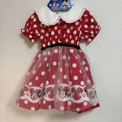 【新品未使用】リトシー ミニーマウス ワンピース　なりきり　100