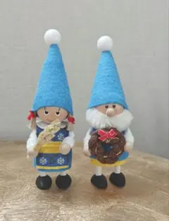 店舗限定品 ノルディカニッセ 2023 ツリー帽子のサンタ&男の子セット