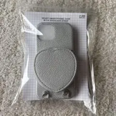 3COINS ハートスマホケース シルバー iPhone15対応