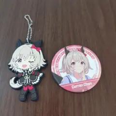 ウマ娘 プリティーダービー カレンチャン ラバーマスコット　缶バッチ