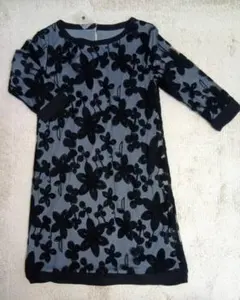 otto オットーコレクション　ワンピース　未使用　Mサイズ　７分袖　刺繍花柄のサムネイル