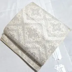 A◇着物くつろぎ 正倉院華文 銀糸 薄ピンク 六通 正絹 フォーマルな