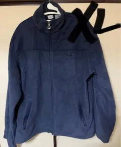 と*ー様 FILA フリースジャケット ダークブルー