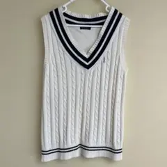 イーストボーイ　ベスト　白　9号　綿100％