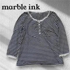 marble ink ボーダー レース襟カットソー 02Mのサムネイル