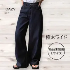 DAZY 極太ワイドデニムパンツ L 新品未使用 韓国ファッション バギーパンツ