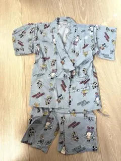 【美品】futafuta ディズニー 甚平 120 ミッキー ミニー 夏祭り