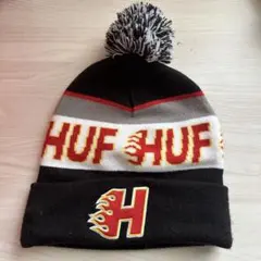 HUF ニット帽 ポンポン付き　ボンボンビーニー
