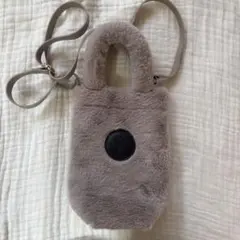 スターバックス　ボトルショルダーバッグファーベージュ