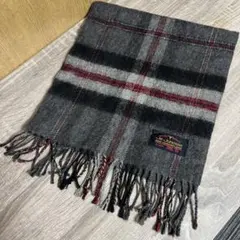 Je Junosse 毛100% チェック柄　男女兼用　マフラー ☝˃̵͈̑ᴗ˂̵͈̑ ❤
