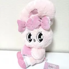 エスターバニー　フリルリボンBIGぬいぐるみ　ピンク　①