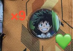 ヒロアカ　10周年 スタートダッシュフェア　アニメイト　緑谷　缶バッジ