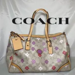 ✳︎COACH✳︎コーチ ボストンバッグ シグネチャー 花柄《価格相談可》