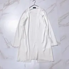 23SS セオリー　リブロングカーディガン ホワイト　Sのサムネイル