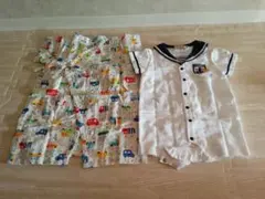 ミキハウス　甚平　ロンパース　2枚セット