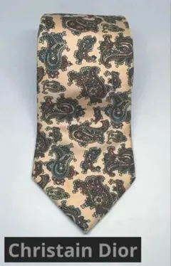 Christian Dior クリスチャンディオール ペイズリー柄 ネクタイ