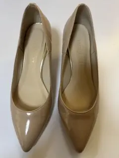 【USED】LE TALONルタロン ポインテッドエナメルプレーンパンプス