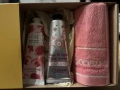 L'OCCITANE ハンドクリームセット 30ml×2 タオル付きギフト