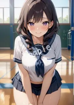 アニメファンアート JK グラビア A4 ポスター イラスト ★00245114