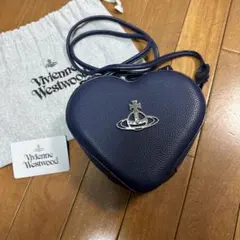 Vivienne Westwood ハート型ショルダーバッグ ネイビー