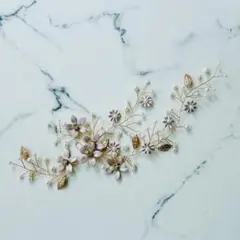 ウェディングヘッドドレス 花飾り　早い者勝ち