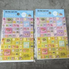 新品未使用品！クレヨンしんちゃん タイルシール2枚セット ラメ入りのサムネイル