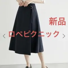 【匿名配送】 ROPÉ PICNIC スカート　ネイビー　38 美品のサムネイル