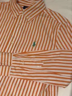 POLO RALPH LAUREN ポロシャツ 7 オレンジストライプ