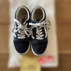 Vans ネイビー スエード キッズスニーカー　19㌢