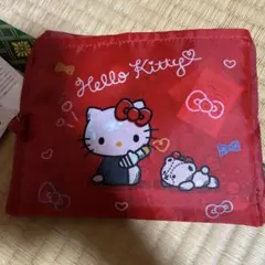 ハローキティ 赤色 エコバッグ