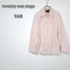 トゥエンティワンステージ 【9AR】 ステンカラーコート 裏地付き 両ポケット