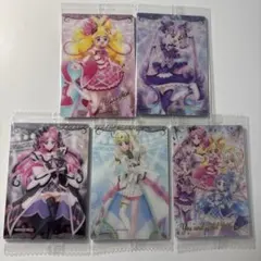 プリキュアウエハース　12 アイドルプリキュア　5枚セット