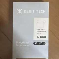 DERIT TECH クルーネック半袖シャツ ブラック L