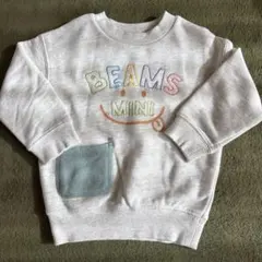 BEAMS mini トレーナー 90サイズ グレー