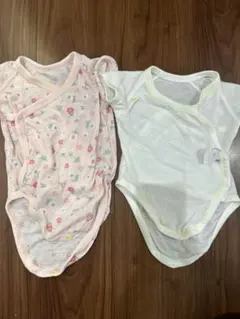 ベビー肌着セット ピンクとホワイト