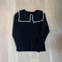 グローバルワーク　140 セーラーカラーニット