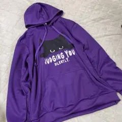 黒猫パーカー　パープル⭐️新品⭐️