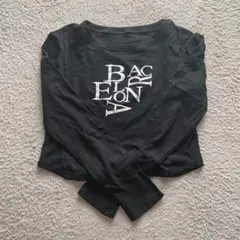 【最終値下げ】 黒 長袖 ロゴ Tシャツ