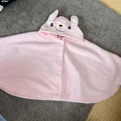 Si.Shu.Nonクマ耳付きフリースポンチョ フリーサイズ