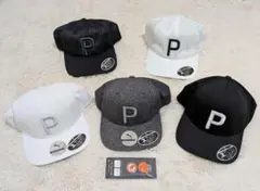 プーマ PUMA Pロゴ刺繍キャップ 5個セット 未使用クリップマーカー付き