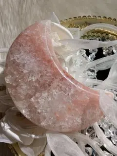 希少 高品質 ♡ピンクアメジスト 月♡ ジオード 虹