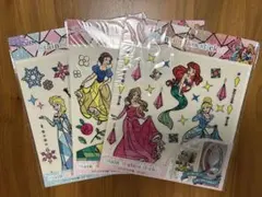 ディズニープリンセス　ステンドグラス風ステッカー　インテリアシール