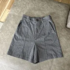 GU ヘリンボーン グレー ショートパンツ M