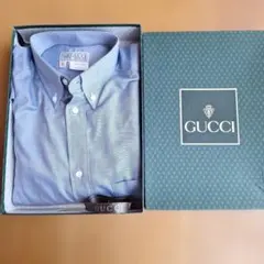 GUCCI ボタンダウンシャツ ライトブルー 15 1/2 39のサムネイル