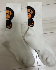 希少25-27cm【A BATHING APE】BABY MILO SOCKSのサムネイル