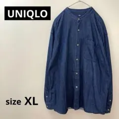 UNIQLO（ユニクロ）オーバーサイズ デニムシャツ 長袖 ブルー XL